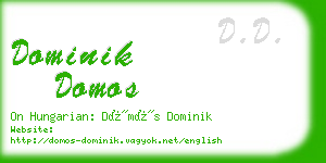 dominik domos business card